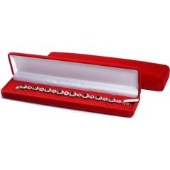 Davanu kārbiņa #7101010(R), krāsa: Sarkans Kārbiņas aproce, ķēdīte, pulkstenis