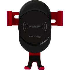 Evelatus  
       -  
       Gravity Car Holder with Wireless Charger WCH02 
     Red