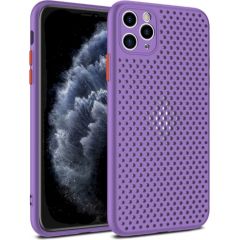 Fusion Breathe Case Silikona Aizsargapvalks Priekš Apple iPhone 12 | 12 Pro Violets