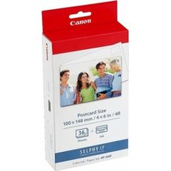 CANON KP-36IP Photo Paper 100x148mm 36sheet + color ink for Selphy CP Postcard Size
