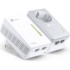 TP-LINK AV600 Powerline Wi-Fi Kit TL-WPA4226 KIT 10/100 Mbit/s, Ethernet LAN (RJ-45) ports 4, 802.11n, Wi-Fi data rate (max) 300 Mbit/s, Data transfer rate (max) 600 Mbit/s, Extra socket