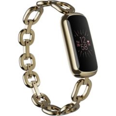 Fitbit Luxe Fitness tracker, Touchscreen, Heart rate monitor, Activity monitoring 24/7, Waterproof, Bluetooth, Soft Gold/Peony