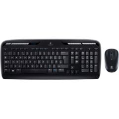 Logitech Wireless Combo MK330 keyboard Mouse included USB QWERTY US International Black