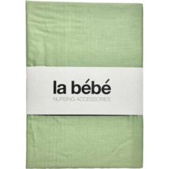 La Bebe™ Nursing La Bebe™ Cotton 60x120+12 cm  Art.145854 Green Хлопковая простынка с резинкой