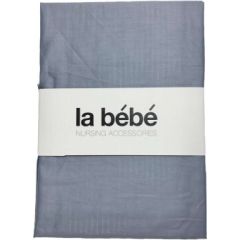 La Bebe™ Nursing La Bebe™ Cotton 60x120+12 cm  Art.760414 Grafit Kokvilnas satins palags ar gumiju