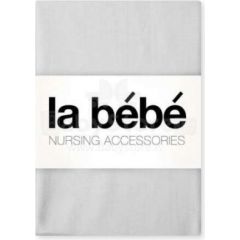 La Bebe™ Nursing La Bebe™ Cotton 60x120+12 cm Art.24439 Light Grey Kokvilnas satins palags ar gumiju