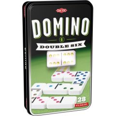 Tactic spēle Domino D6, metāla kastē Attīstošās spēles