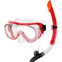 Snorkelēšanas komplekts: panorāmas maska ​​+ snorkelis Spokey LUZON