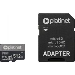 Platinet Pro MicroSDXC 512 GB Class 10 UHS-III/U3 A2  (PMMSDX512UIII)