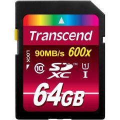 Transcend Ultimate R90/W40 SDXC 64GB, UHS-I, Class 1