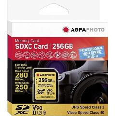 AgfaPhoto Professional High Speed SDXC 256 GB Class 10 UHS-II/U3 V90 (10623)