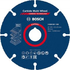 Bosch EXPERT Carbide MultiWheel cutting disc, O 125mm (for angle grinders) Dažādi diski