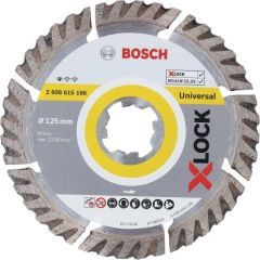 Bosch X-LOCK diamond cutting disc Standard for Universal, 125mm (O 125mm x 22.23 x 2 x 10)