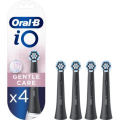 Oral-B Toothbrush replacement iO Gentle Care Heads, For adults, Number of brush heads included 4, Black