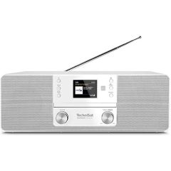 TechniSat DIGITRADIO 370 CD BT, Badradio (white, DAB, FM, CD, Bluetooth)