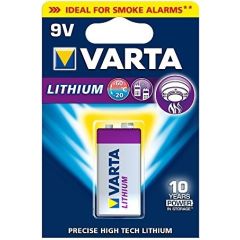 Varta Professional, lithium, 9V (06122 301 401) Baterijas un akumulatori