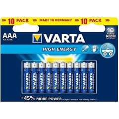 Varta High Energy LR03-AAA, alkaline, 1.5V, pieces 20 (04903-121-420)