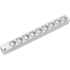 Bachmann 19 inches 1HE 9x way Power 2m Schuko