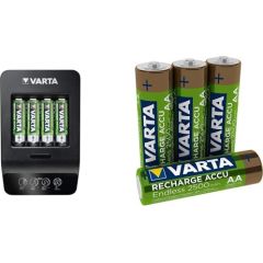 Varta LCD Ultra Fast Charger+, charger (incl. 4x Mignon, AA, 2100 mAh)