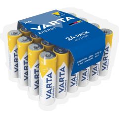 Varta Alkaline (Box) AA, battery (24 pieces, AA) Baterijas un akumulatori