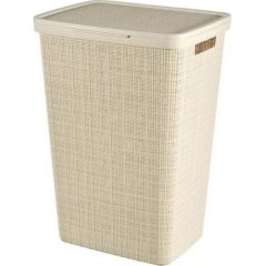 Curver NATURAL STYLE laundry basket 58L Cream