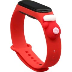 Fusion Xmas Glove Xiaomi Mi Band 5 / Mi Band 6 sarkans Smart-Watch aksesuāri
