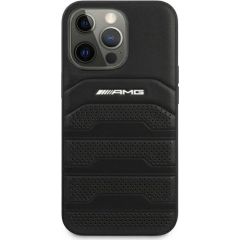 3MK AMG AMHCP13XGSEBK Back Case Aizmugurējais Ādas Apvalks Telefonam Apple iPhone 13 Pro Max Melns