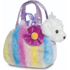 AURORA Fancy Pals Plīša kucēns violetā somā, 20 cm
