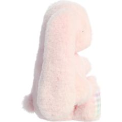 AURORA Rainbow Gingham Bunnies Plīša rozā trusis, 18 cm