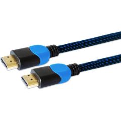 Savio GCL-02 HDMI cable 1.8 m HDMI Type A (Standard) Black,Blue