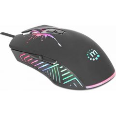 MANHATTAN RGB LED Wired Optical USB Gaming Mouse