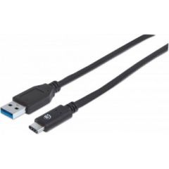 MANHATTAN USB-C 3.1 Gen2 Cable 1m C Male / A Male 3ft. black