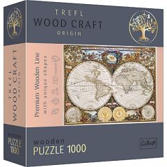 TREFL Koka puzle - Seno laiku pasaules karte, 1000gb