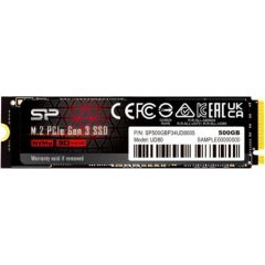 SILICON POWER SSD UD80 500GB M.2 PCIe Gen3 x4 NVMe 3400/2300 MB/s