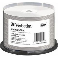 VERBATIM DVD+R DL spindle 8.5GB 50pc