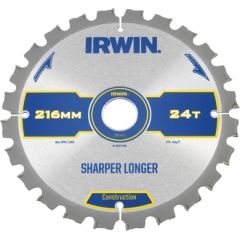 Griešanas disks kokam Irwin; 216x2x30,0 mm; Z24