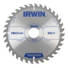 Griešanas disks kokam Irwin; 180x2,5x30,0 mm; Z36
