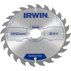 Griešanas disks kokam Irwin; 190x2,5x30,0 mm; Z24