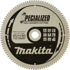 Griešanas disks laminātam Makita; 305x2,5x30,0 mm; Z96; 5°