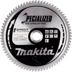 Griešanas disks Makita E-12201 TCT; 260x2,15x30 mm; T75; 15°