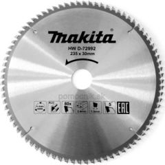 Griešanas disks Makita D-72992 TCT; 235x30 mm; T80; 5°