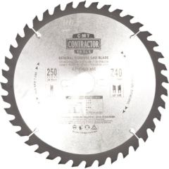 Griešanas disks kokam CMT Contractor; 250x2,6x30; Z40; 10°