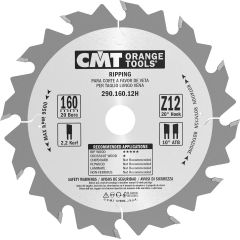 Griešanas disks kokam CMT 290; 160x2.2x20; Z12; 20°