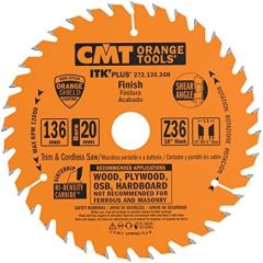 Griešanas disks kokam CMT 272; 136x1,5x20: Z36; 18° Zāģripas