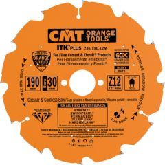 Griešanas disks šķiedru cementam CMT 236; 160x2.4x20; Z4; 12°