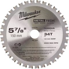 Griešanas disks metālam Milwaukee 4840408; 150mm; Z34