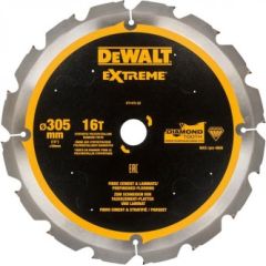 Griešanas disks šķiedru cementam DeWalt DT1475-QZ; 16T; 305 mm