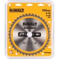 Griešanas disks kokam DeWalt DT1955; 235x30 mm; 40T