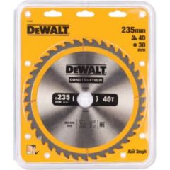 Griešanas disks kokam DeWalt DT1955; 235x30 mm; 40T Zāģripas