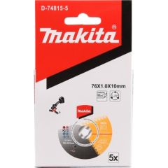 Griešanas disks Makita D-74815-5; 76 mm; 5 gab. Zāģripas